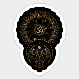 Om Symbol | Sacred Geometry Sticker